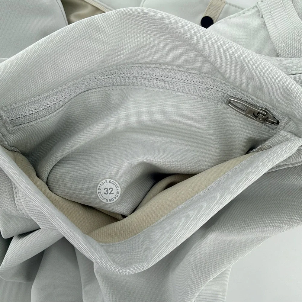 Lululemon Commission Pant Classic Fit 32 Grey Warpstreme Performance Golf Chino